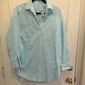 Women’s Light Blue Striped Shirt